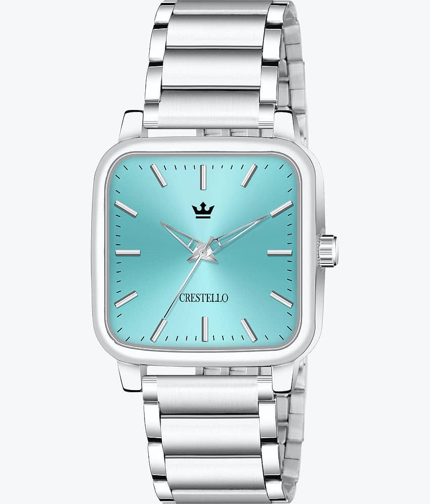Crestello Silver Metal Analog Men's Watch