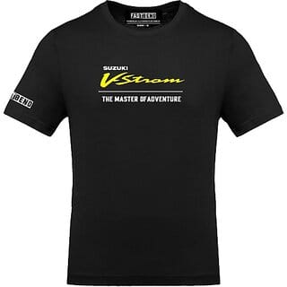 Fastbend Mens Black Printed Cotton Blend Round Neck T-Shirt