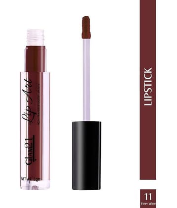 Glam21 Lip Art Longlasting Non-Transfer Matte Liquid Lipstick Water & SmudgeProof 3gm Maroon Chic-10