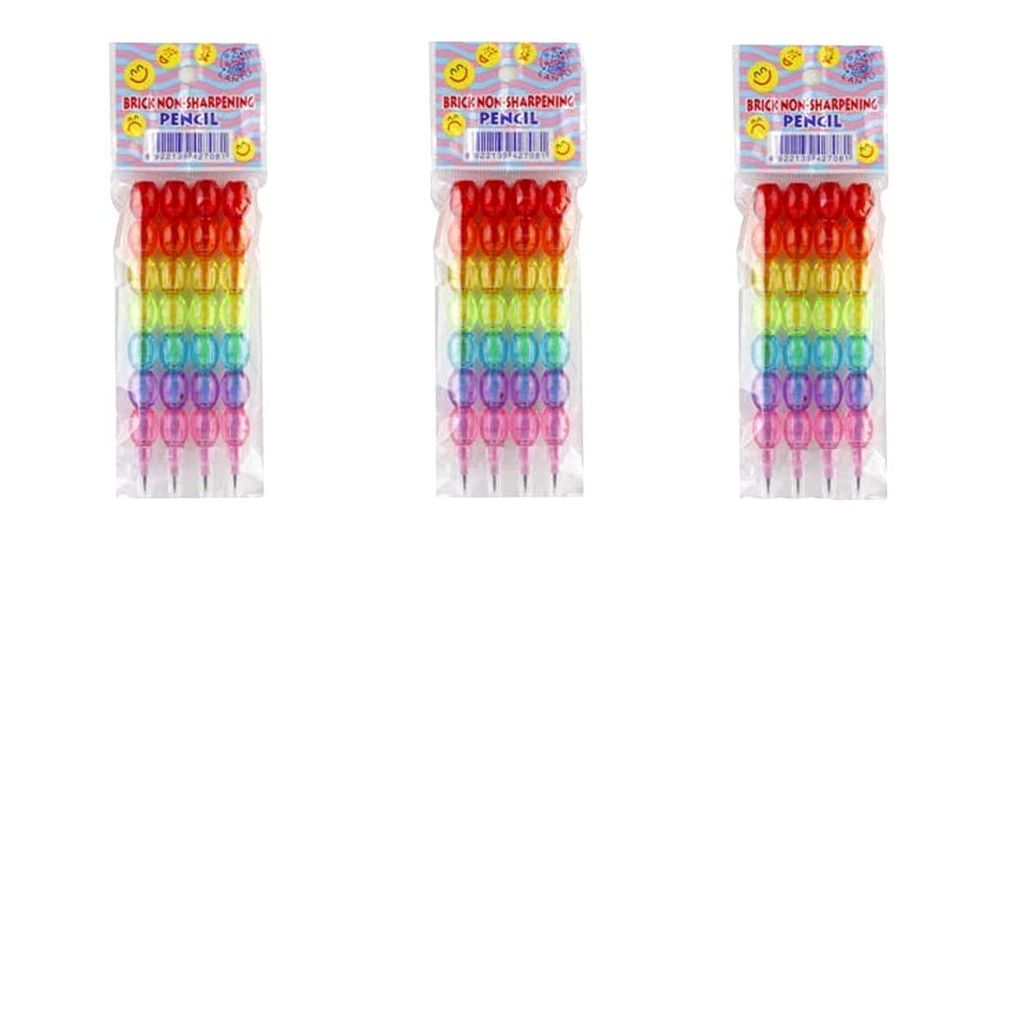 Nawani Pencil Set- Pack of 3 for Birthday Party Return Gifts for Kid, Each Pack Contains: 4 Stack Pencils, - Stationery | Buy online on ZillyBuy