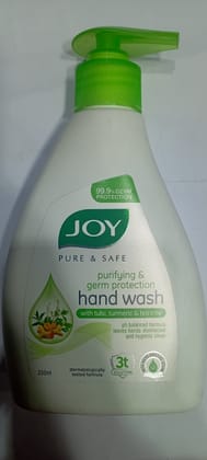 Joy pure & safe hand wash with Tulsi turmeric & tea tree 250 ml