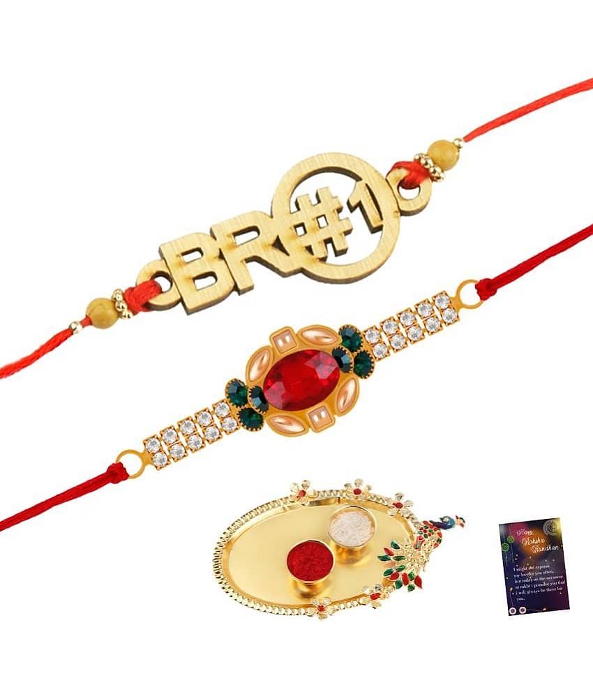 Silver Shine - Multi Rakhi ( Pack of 2 )