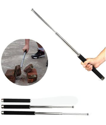AC Atoms Self Defence Tactical Rod (Heavy Metal and Extandable) Iron Baton Folding Stick