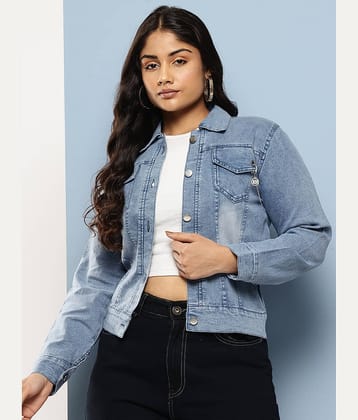 Aarika Women Regular Jacket ( Blue )