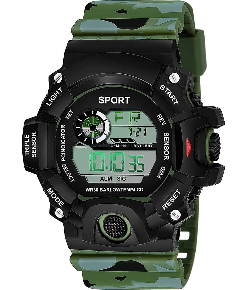 DECLASSE - Green Resin Digital Men's Watch