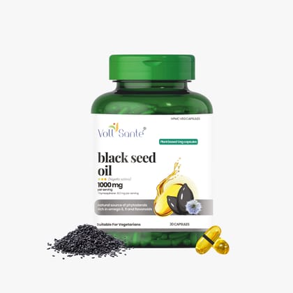 Voll Sante Black seed Oil: Bottle of 30 Capsules-Buy 1