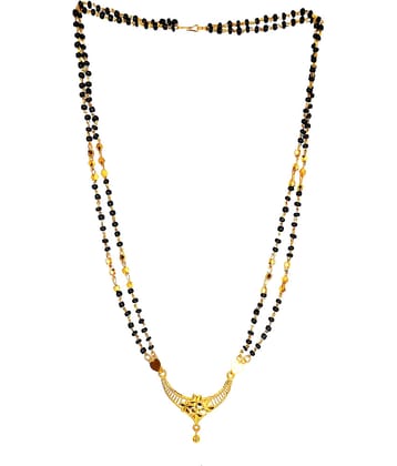 JIPPA - Golden Mangalsutra ( Pack of 1 )