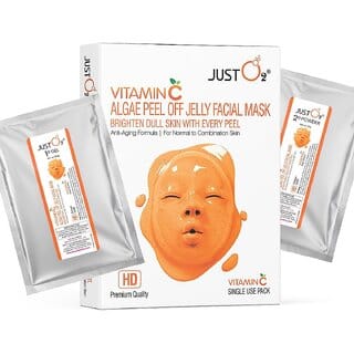 Vitamin C Algae Peel Off Jelly Facial Mask Brightens Dull Skin Reduces Signs of Ageing Enriched with Kiwi 125g
