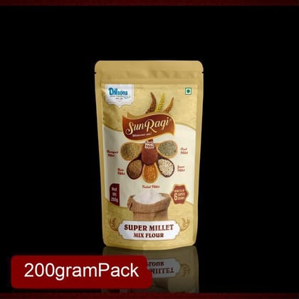 SunRagi Super Millet Mix (200g) | Multi-Millet Energy Blend | Vitamin & Mineral Booster