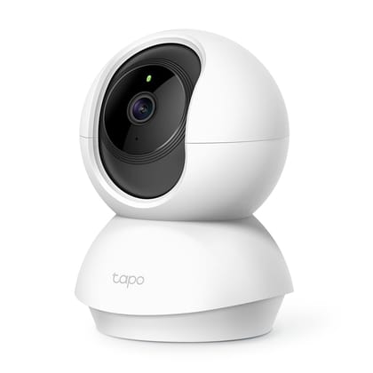 TP-Link Tapo TC70 2MP Pan/Tilt Smart Security Camera, Indoor CCTV, 360° Rotational Views, Works with Alexa&Google Home- White