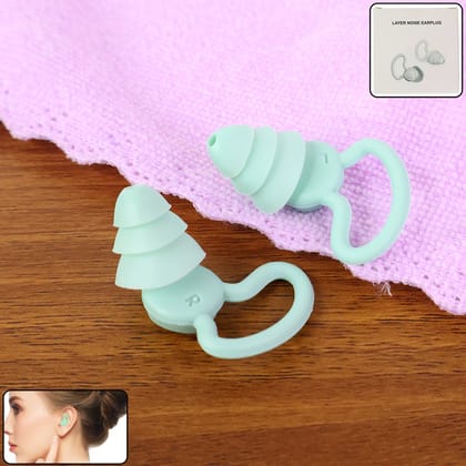 Premium Layered Silicone Noise Reduction Earplugs (1 Pair)