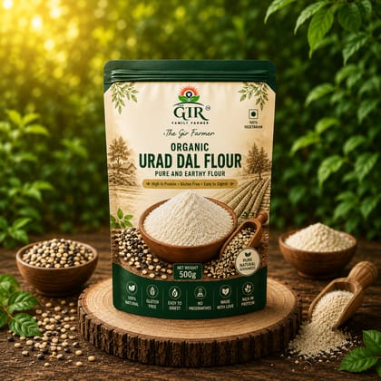 Organic Urad Dal Flour - Pure and Earthy Flour