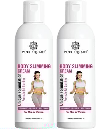 pink square Fat Burn Cream Fat Loss Body Lotion Shaping & Firming Cream 100 mL Pack of 2