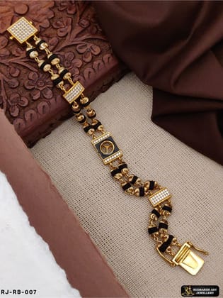 High Quality 2 Line Rudraksh Mercedes Bracelet For Men RB-007-Free Size