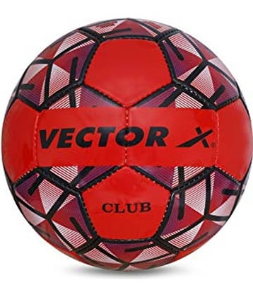 Vector X Club Hand Stitched Red Football Size- 4