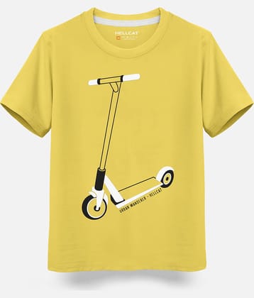 HELLCAT Pack of 1 Boys Cotton Blend T-Shirt ( Turquoise )