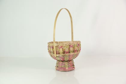 Handcrafted Bamboo Basket|Decorative Pooja and Festive Decor Handcrafted Bamboo Basket|Decorative Pooja and Festive Decor