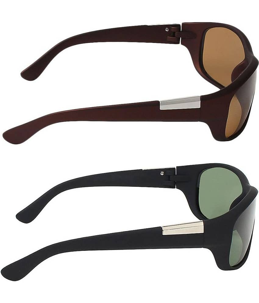 Kanny Devis - UV Protected Black Riding Goggles ( Pack of 2 )