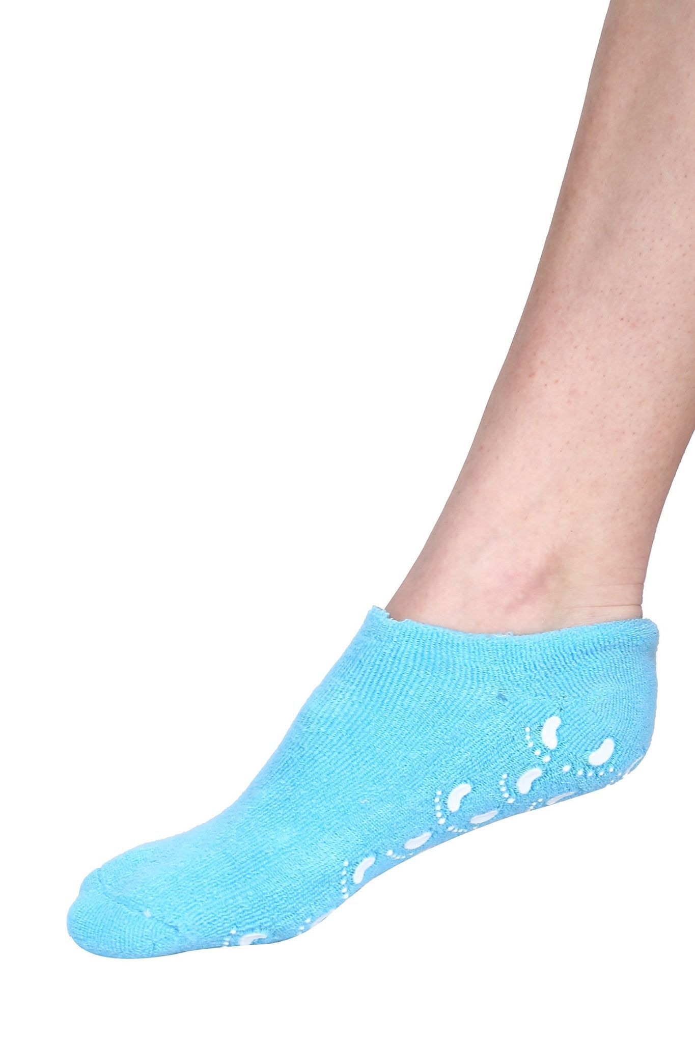 Aktive Life Moisturizing Gel Heel Socks with Botanical Gel Pad for Dry Hard Crack and Pain Relief for Men and Women (Free Size)