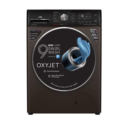 IFB 10 Kg 5 Star AI Eco Inverter Fully Automatic Front Load Washing Machines with Wifi (Executive Plus MXC 1014, Mocha, Oxyjet 9 Swirl Wash, 4 Years Comprehensive Warranty) IFB 10 Kg 5 Star AI Eco Inverter Fully Automatic Front Load Washing Machines with