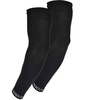 ATIPRIYA Black Solid Riding Sleeves ( Single Set )