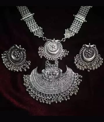 Samridhi DC Silver Alloy Necklace Set ( Pack of 1 )