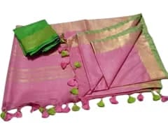 Elegant Cotton Saree in Classic White