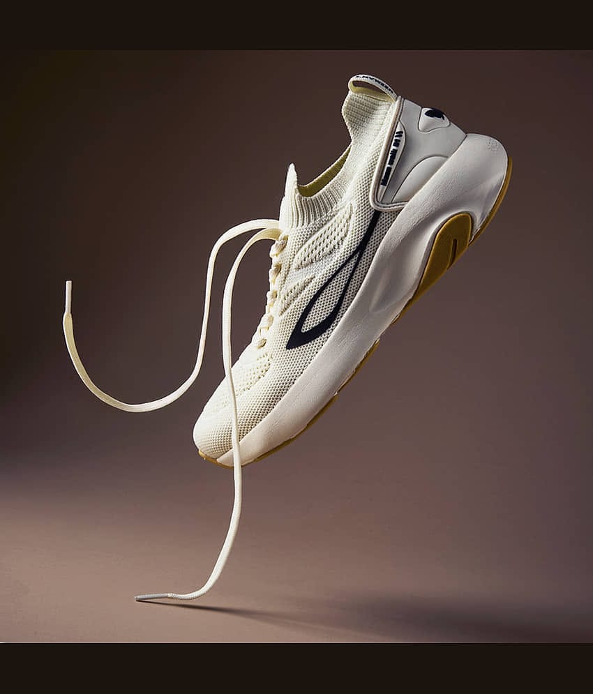 Neemans Off White Men's Sports Running Shoes