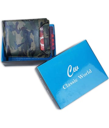 Classic World PU Printed Men's RFID Wallet With 5 Slots For Card ( Multicolor , Pack of 1 )