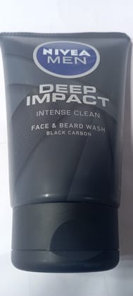 Nivea men Deep impact intense clean face & beard wash black carbon 50 g