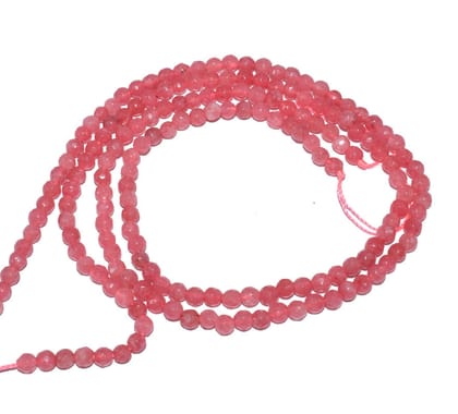Gemstone Faceted Round Agate Loose Beads , (4 MM) , ZSUF-038-1 String  in 90 Pcs / 4 MM