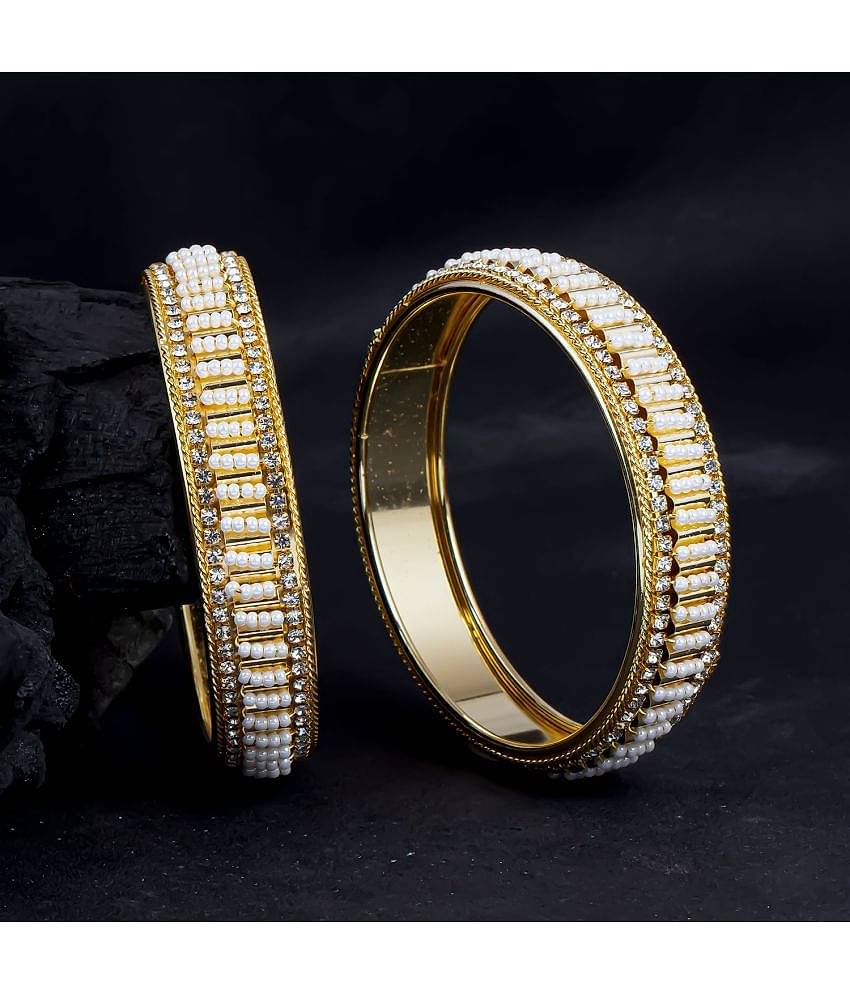 Sukkhi Stimulating Gold Plated Bangle Set For Women (Set of 2)