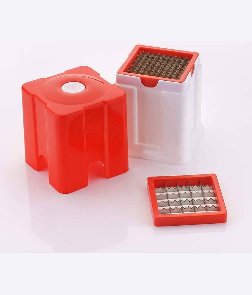 MAGICSPOON Potato Chipser Red Virgin Plastic Mannual Chopper 0 ml ( Pack of 1 )