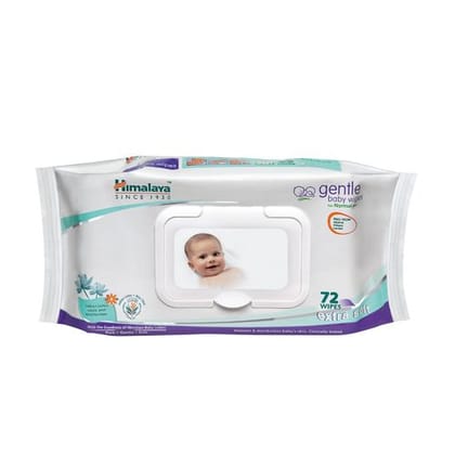 Himalaya Baby Wipes Gentle Baby, 72 Wipes