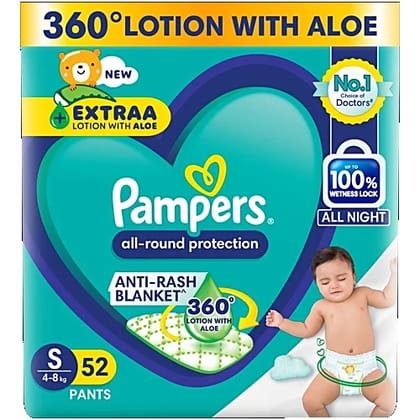 Pampers Diaper Pants -Small, 52 pcs
