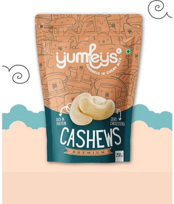 Yumleys Crunchy Premium 100% Natural Whole Cashews/Kaju (250 g)