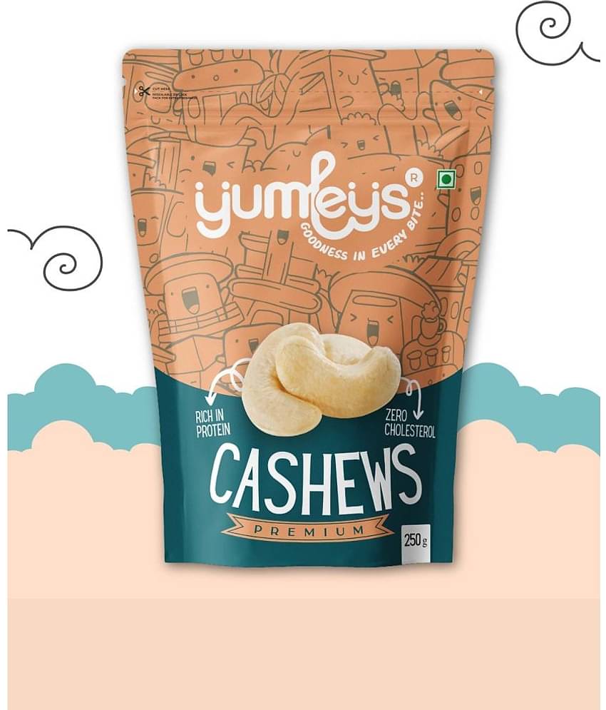Yumleys Crunchy Premium 100% Natural Whole Cashews/Kaju (250 g)