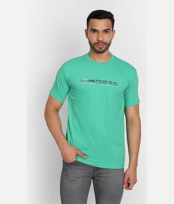 Zeffit Pack of 1 Cotton Blend Regular Fit Men's T-Shirt ( Green )