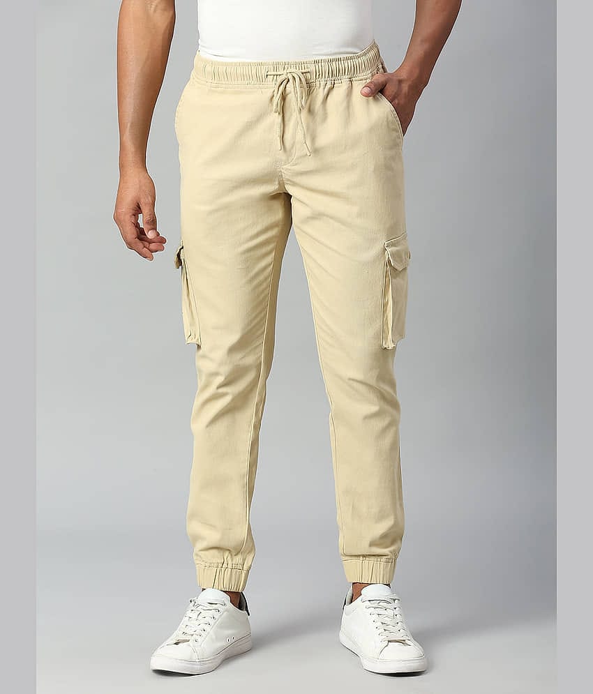 Dennis Lingo Khaki Slim Cargos ( Pack of 1 )