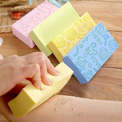 Super Soft Bath Sponge Scrubber for Kids and Babies - Gentle Cleaning, Exfoliating, and Dead Skin Removal- Perfect for Men and Women Pack Of 2 (Multicolored) Color - Multicolor, Size - Big Super Soft Bath Sponge Scrubber for Kids and Babies - Gentle Cleaning, Exfoliating, and Dead Skin Removal- Perfect for Men and Women Pack Of 2 (Multicolored) Color - Multicolor, Size - Big
