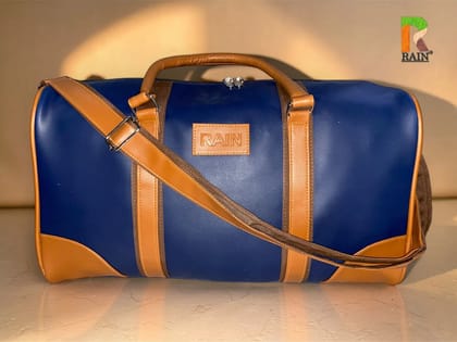 Premium Travel Duffle Bag With Shoulder Pad Blue Colour