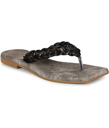 Ishransh Black Women's Flats