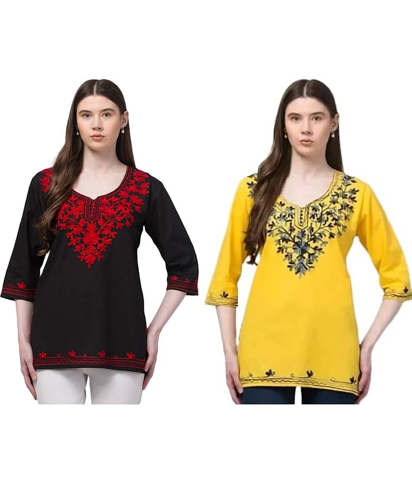 Rayon Short Kurti For Women (Pack of 2)