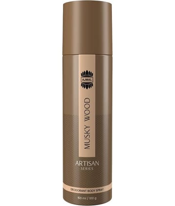 Ajmal Artisan Musky Wood Deodorant Perfume 150ML Long Lasting Spray Gift For Men Pack of 1