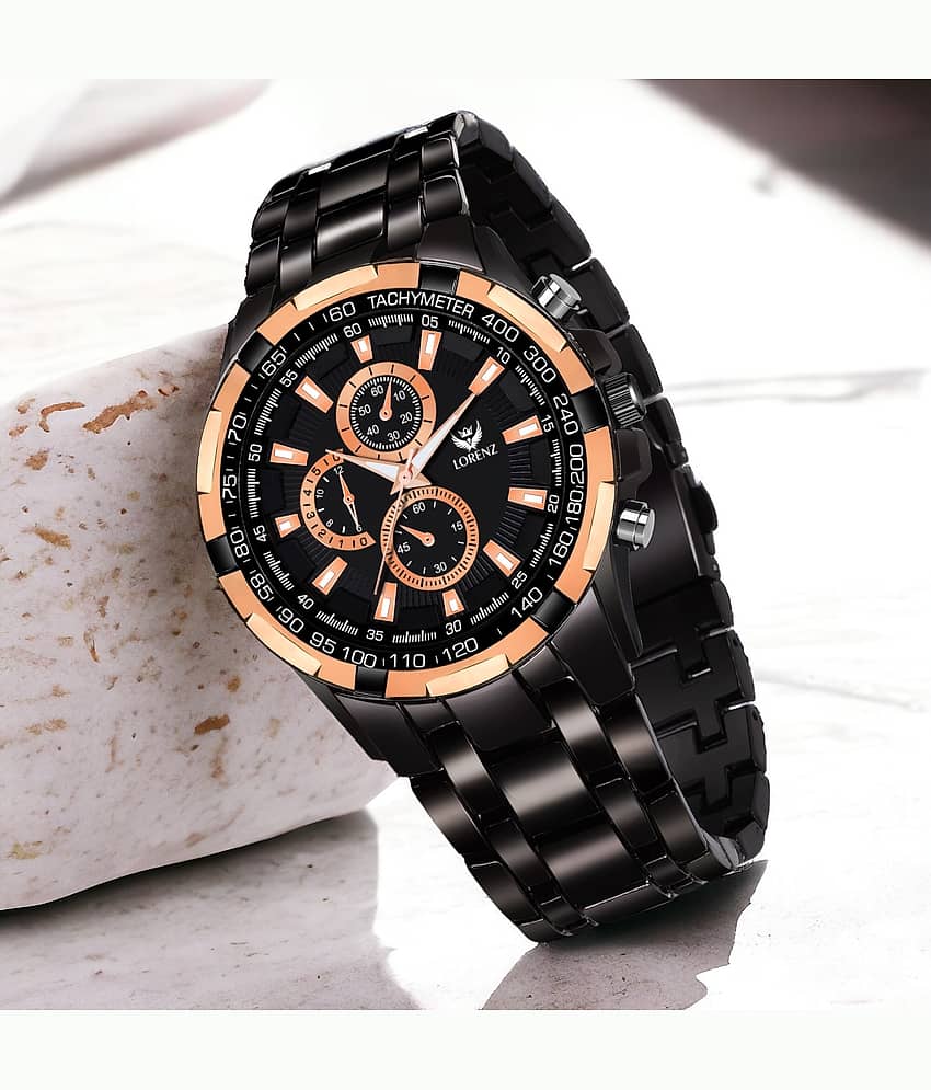 Lorenz Black Stainless Steel Analog Men's Watch