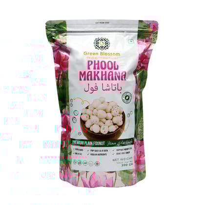 Phool Makhana / Foxnut - 200 g (Pack of 1) I Green Blossom (Weight - 200g) by green blossom agritech ventures private limited