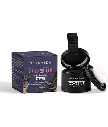 Glamveda Glamveda Hair cover up powder Black hair powder Brow Powder Black Black 4 g