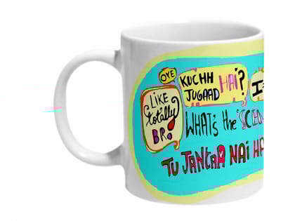 Multicolor Delhi Accent Ceramic Mug