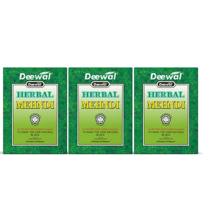 Deewal Herbal Khadi Mehndi Powder Hair Color & Conditioning, 240g (Pack of 3) | With Amla, Bhringraj, Neem & Shikakai | For Men & Women Deewal Herbal Khadi Mehndi Powder Hair Color & Conditioning, 240g (Pack of 3) | With Amla, Bhringraj, Neem & Shikakai 