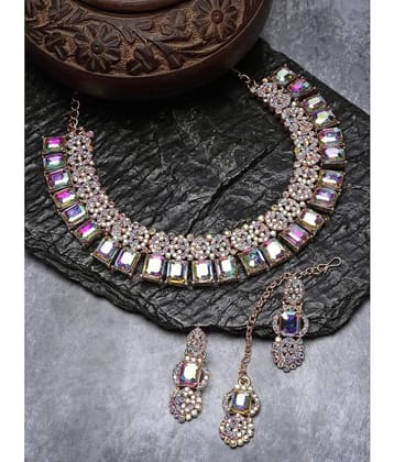 Sukkhi Rose Gold Alloy Necklace Set ( Pack of 1 )